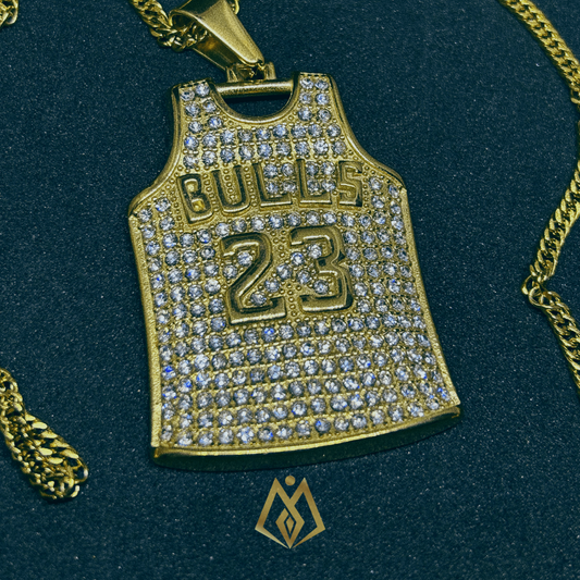 Iced Out Bulls 23 Jersey (Pendant Only)